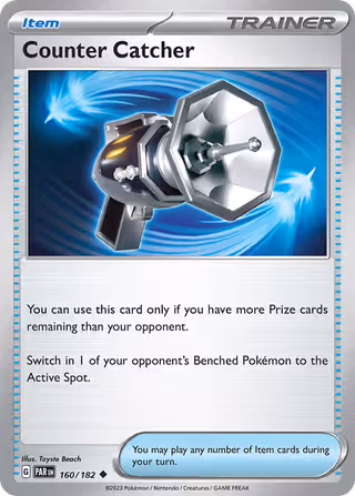 Counter Catcher 160/182 Pokemon card