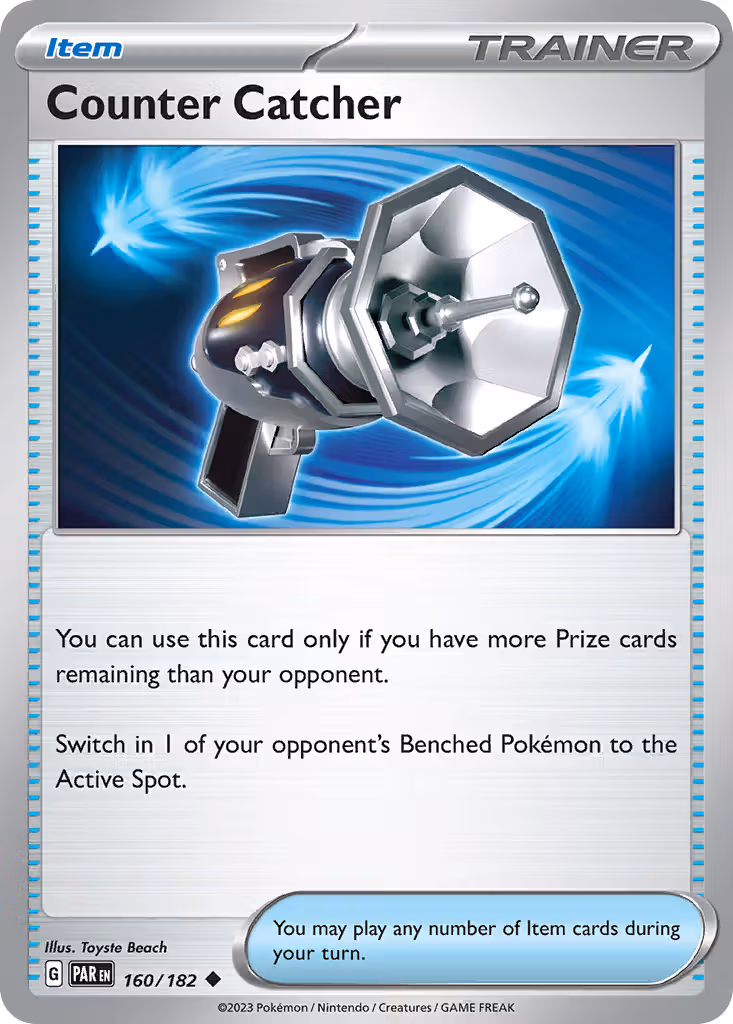 Counter Catcher 160/182 Pokemon card