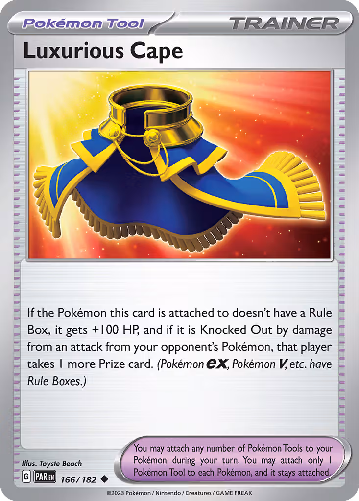 Luxurious Cape 166/182 Pokemon card