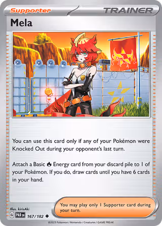 Mela 167/182 Pokemon card