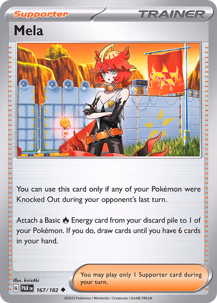 Mela 167/182 Pokemon card