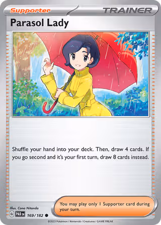 Parasol Lady 169/182 Pokemon card