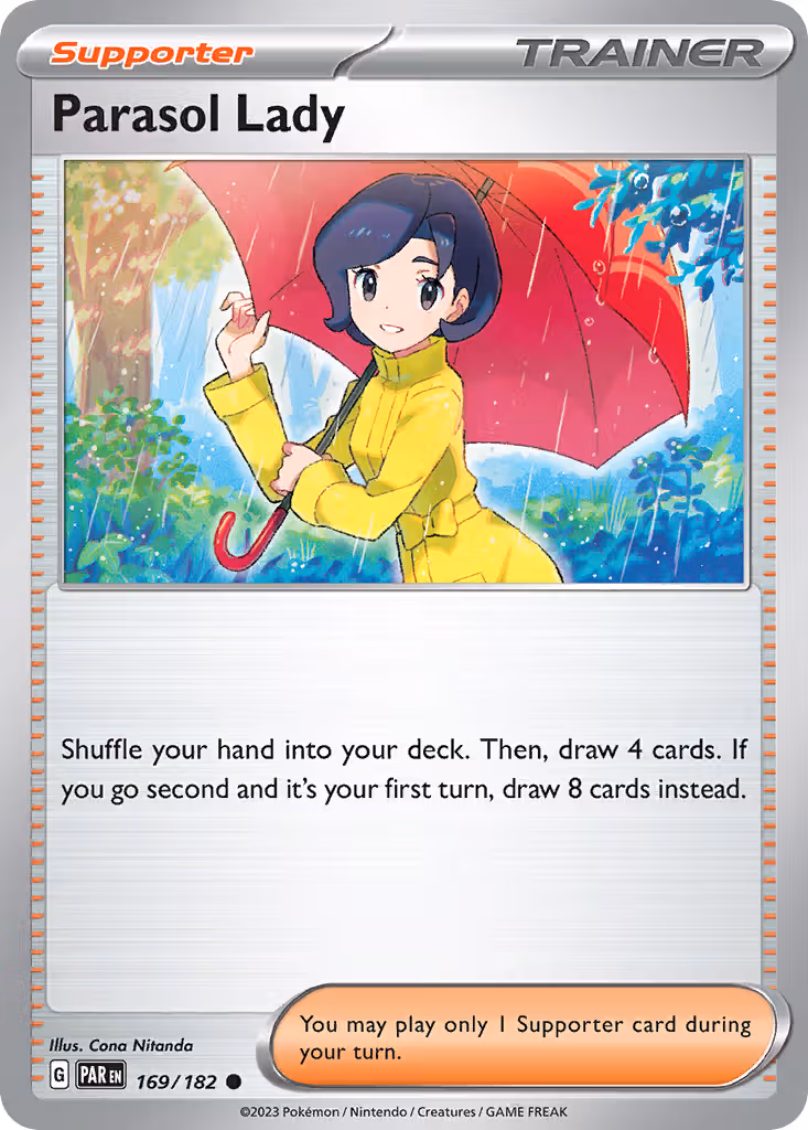 Parasol Lady 169/182 Pokemon card