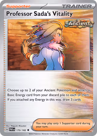 Professor Sada's Vitality 170/182 Pokemon card