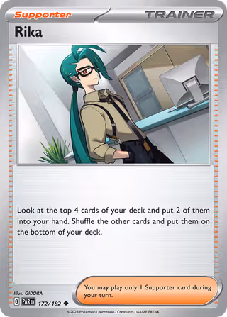 Rika 172/182 Pokemon card