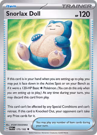 Snorlax Doll 175/182 Pokemon card