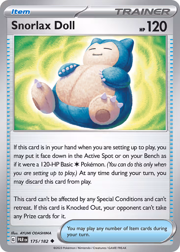 Snorlax Doll 175/182 Pokemon card