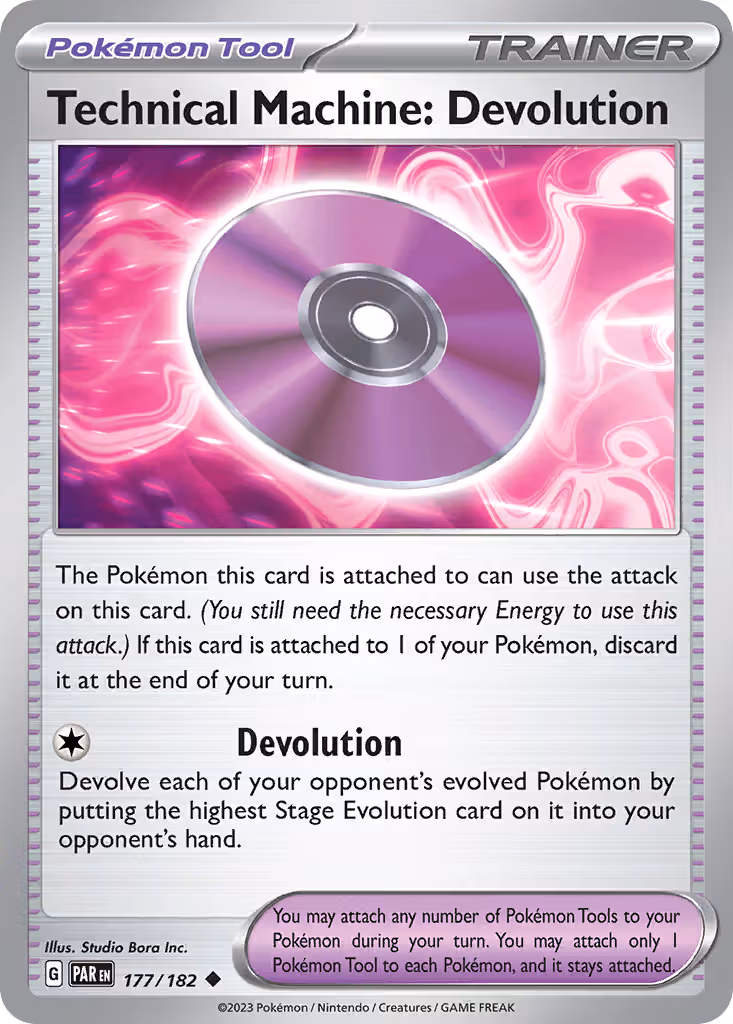 Technical Machine: Devolution 177/182 Pokemon card