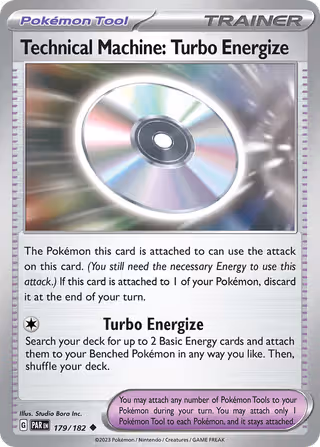 Technical Machine: Turbo Energize 179/182 Pokemon card