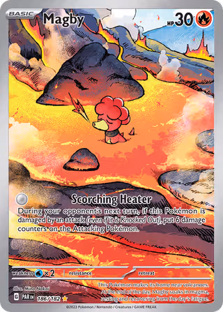 Magby 186/182 Pokemon card