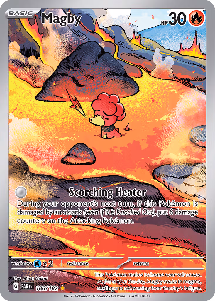 Magby 186/182 Pokemon card