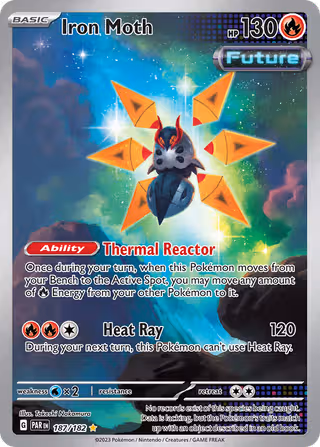 Iron Moth 187/182 Pokemon card