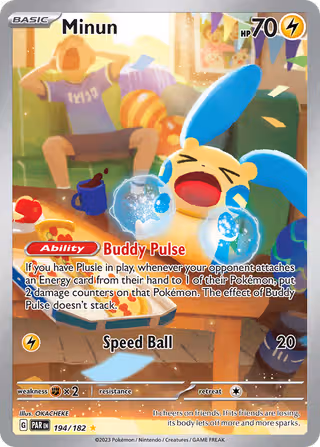 Minun 194/182 Pokemon card