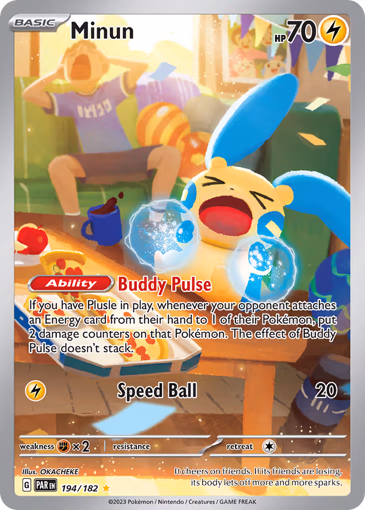 Minun 194/182 Pokemon card
