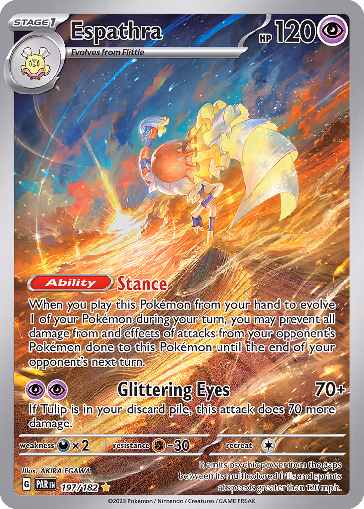 Espathra 197/182 Pokemon card