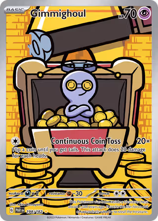 Gimmighoul 198/182 Pokemon card
