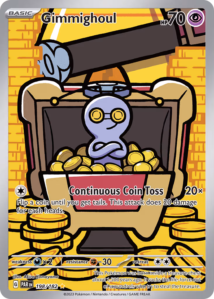 Gimmighoul 198/182 Pokemon card