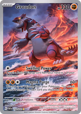 Groudon 199/182 Pokemon card