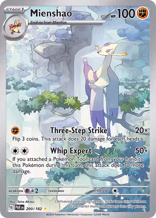 Mienshao 200/182 Pokemon card
