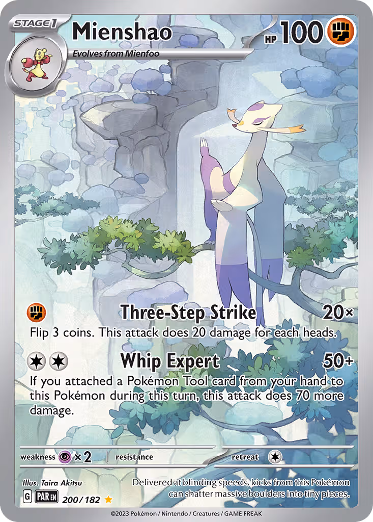 Mienshao 200/182 Pokemon card