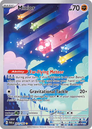 Minior 201/182 Pokemon card