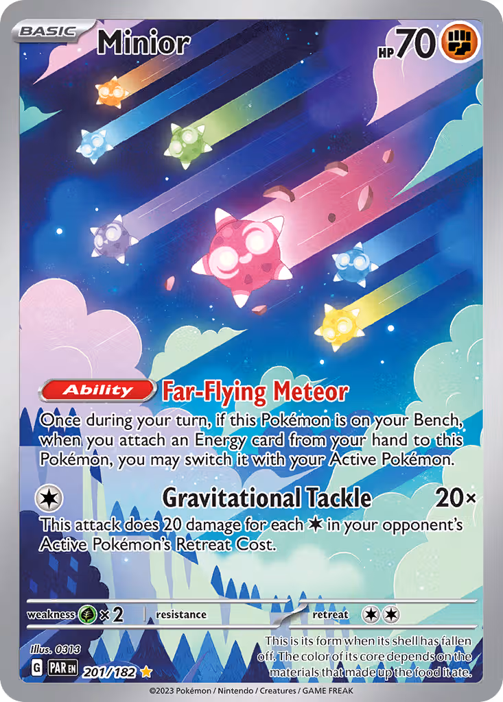 Minior 201/182 Pokemon card