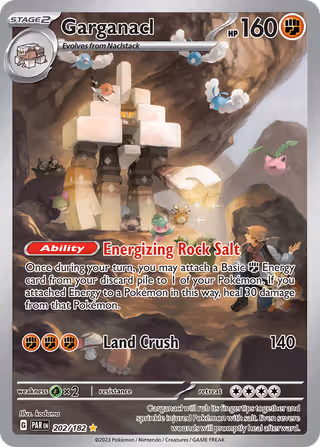 Garganacl 202/182 Pokemon card