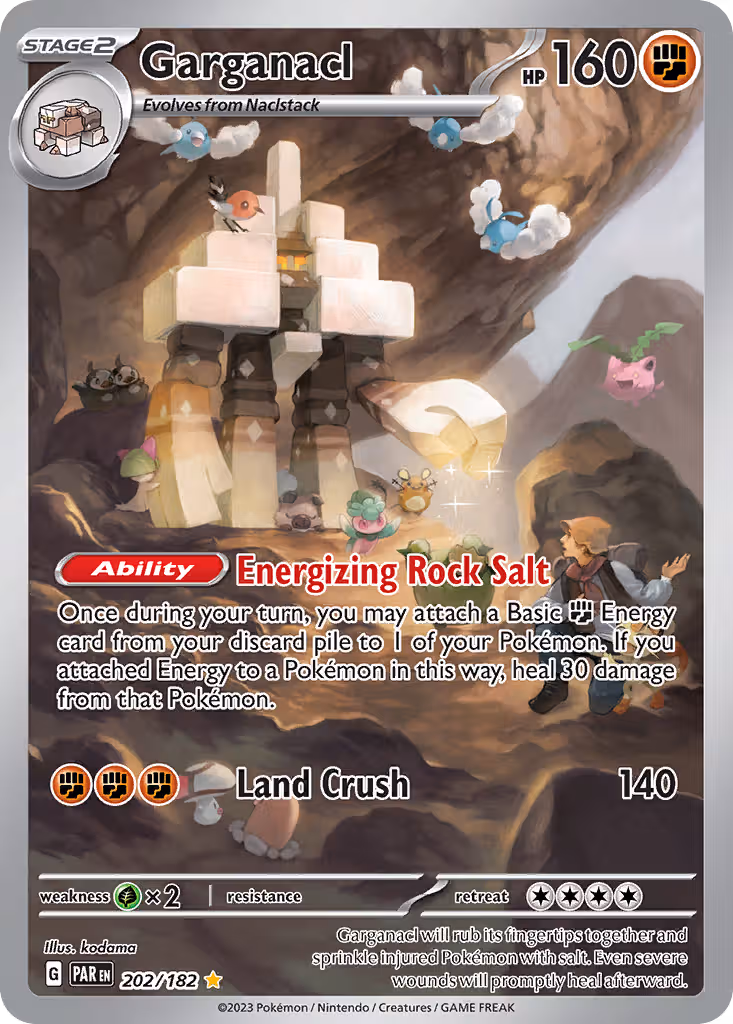 Garganacl 202/182 Pokemon card