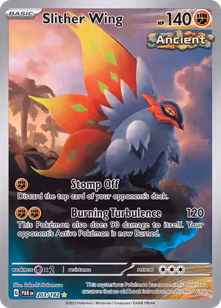 Slither Wing 203/182 Pokemon card