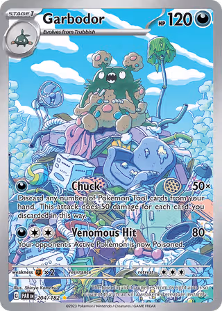 Garbodor 204/182 Pokemon card