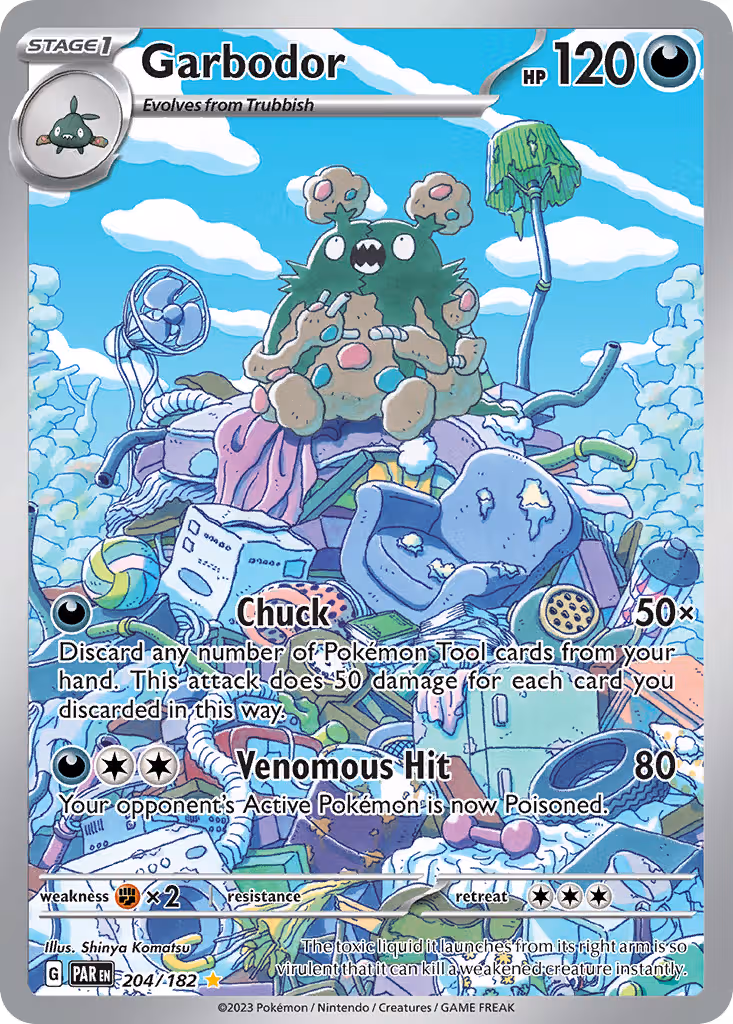 Garbodor 204/182 Pokemon card