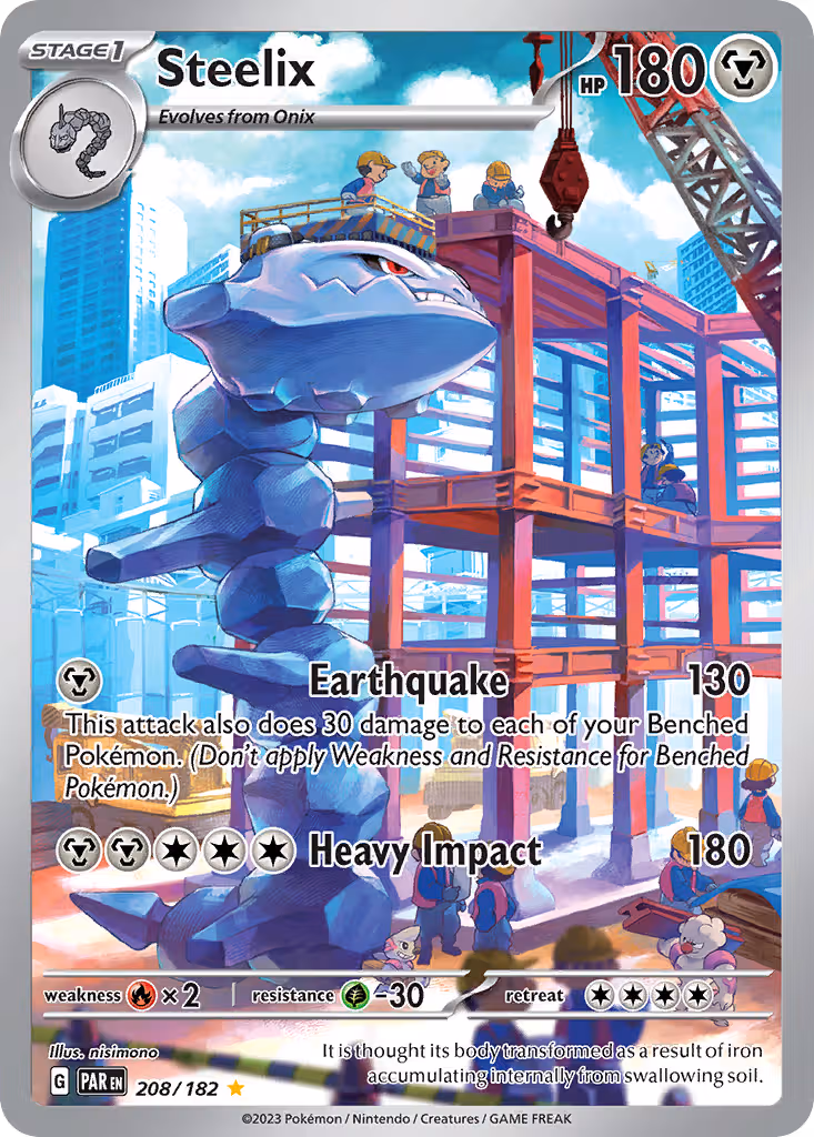 Steelix 208/182 Pokemon card
