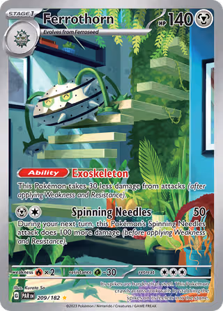 Ferrothorn 209/182 Pokemon card