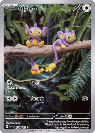 Aipom 211/182 Pokemon card