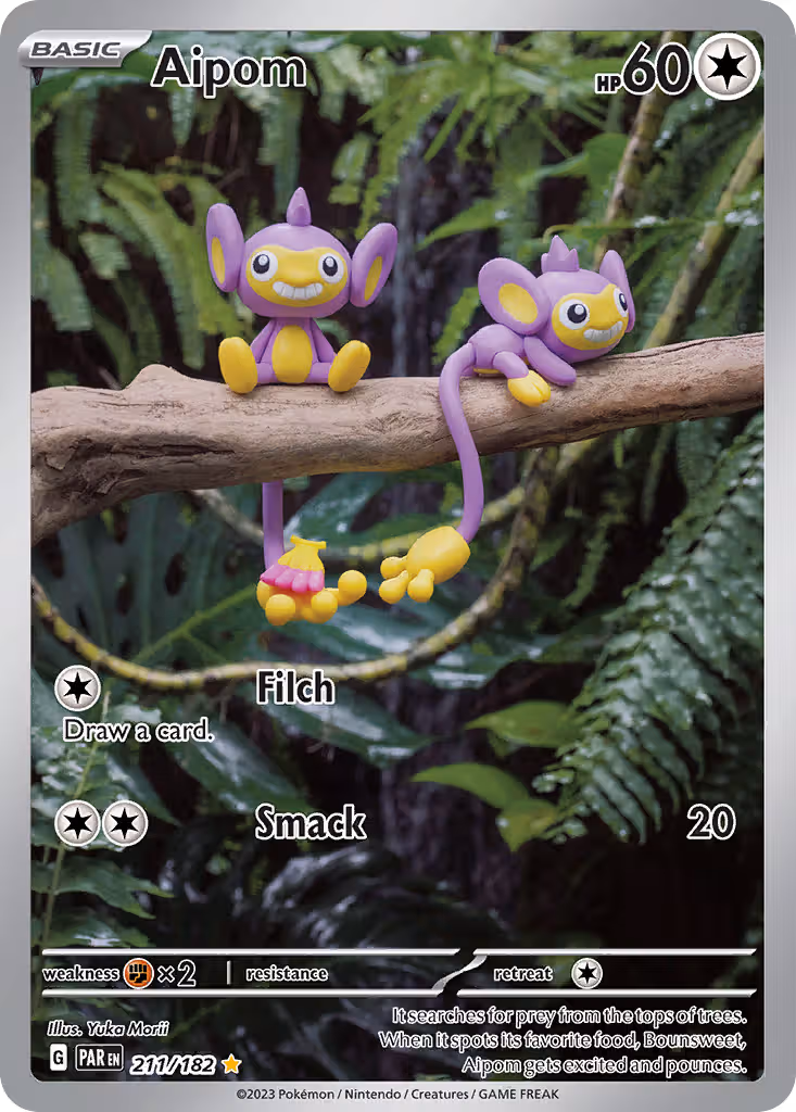 Aipom 211/182 Pokemon card