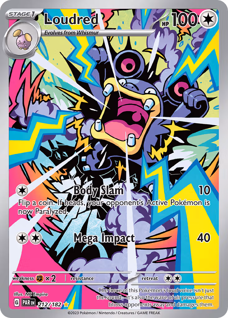 Loudred 212/182 Pokemon card