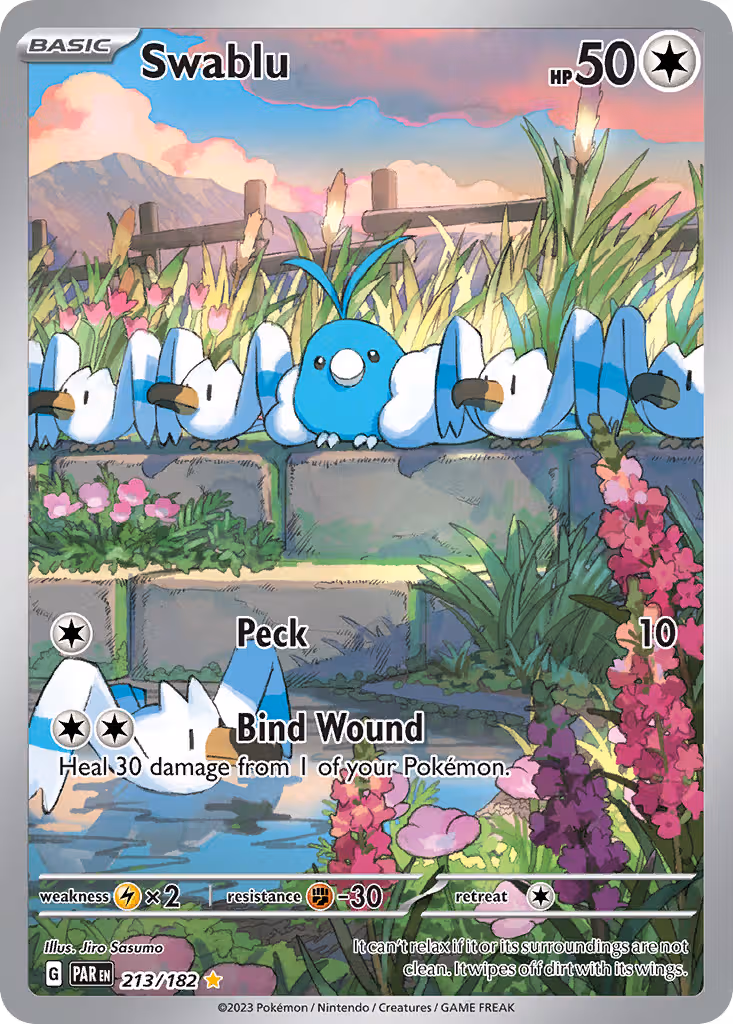 Swablu 213/182 Pokemon card