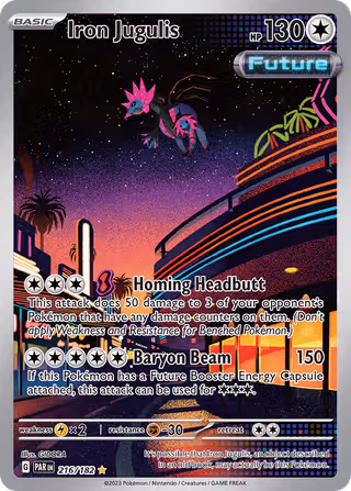 Iron Jugulis 216/182 Pokemon card