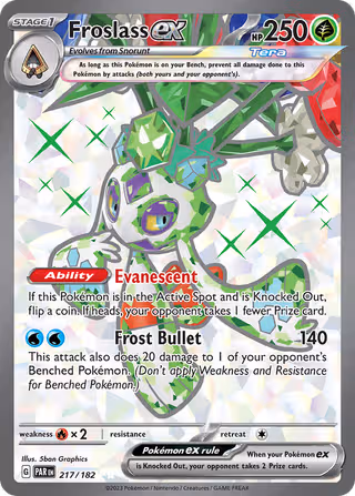 Froslass ex 217/182 Pokemon card
