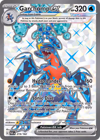 Garchomp ex 219/182 Pokemon card