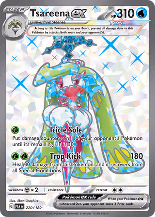 Tsareena ex 220/182 Pokemon card