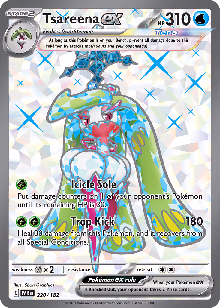 Tsareena ex 220/182 Pokemon card