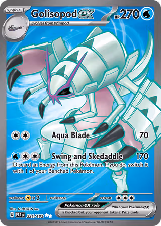 Golisopod ex 221/182 Pokemon card
