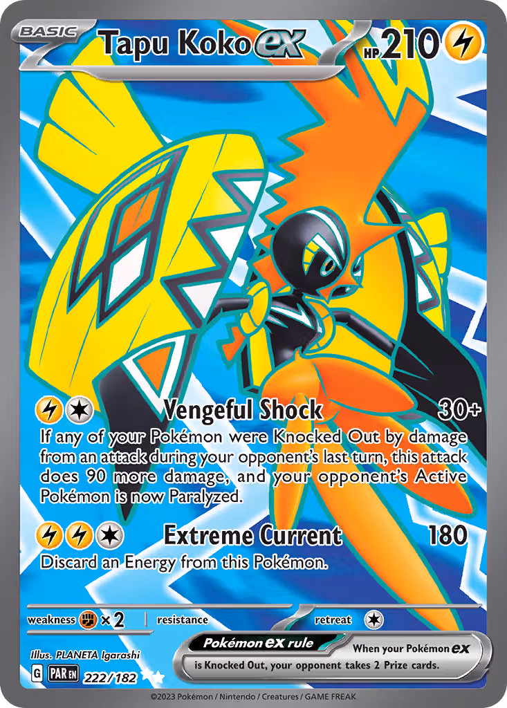 Tapu Koko ex 222/182 Pokemon card