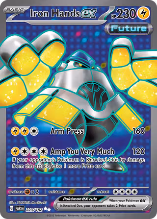 Iron Hands ex 223/182 Pokemon card