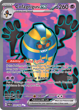 Cofagrigus ex 224/182 Pokemon card