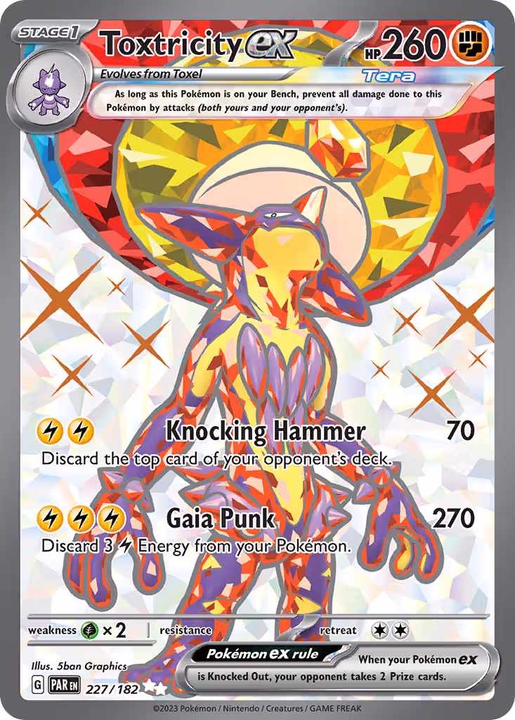 Toxtricity ex 227/182 Pokemon card