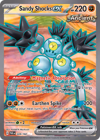 Sandy Shocks ex 228/182 Pokemon card