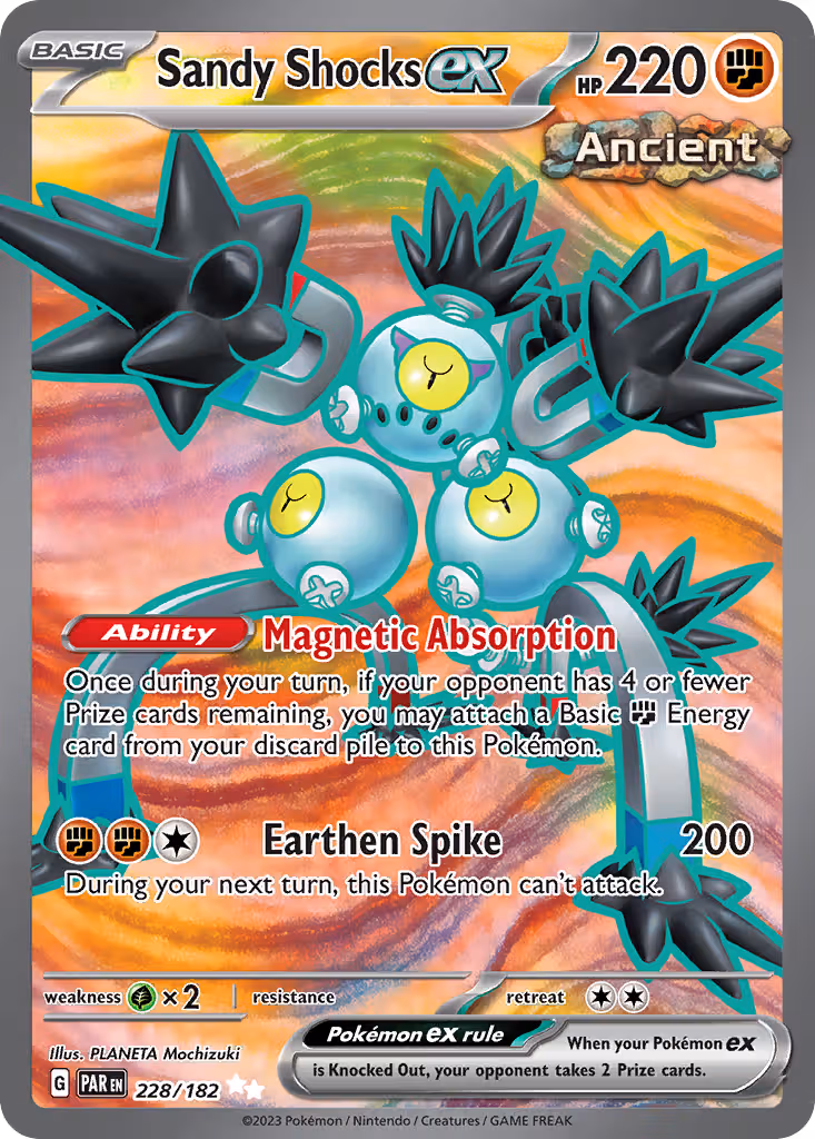 Sandy Shocks ex 228/182 Pokemon card