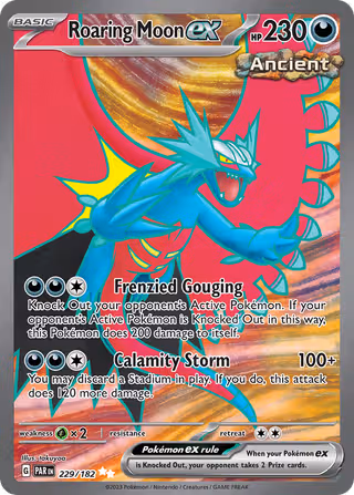 Roaring Moon ex 229/182 Pokemon card